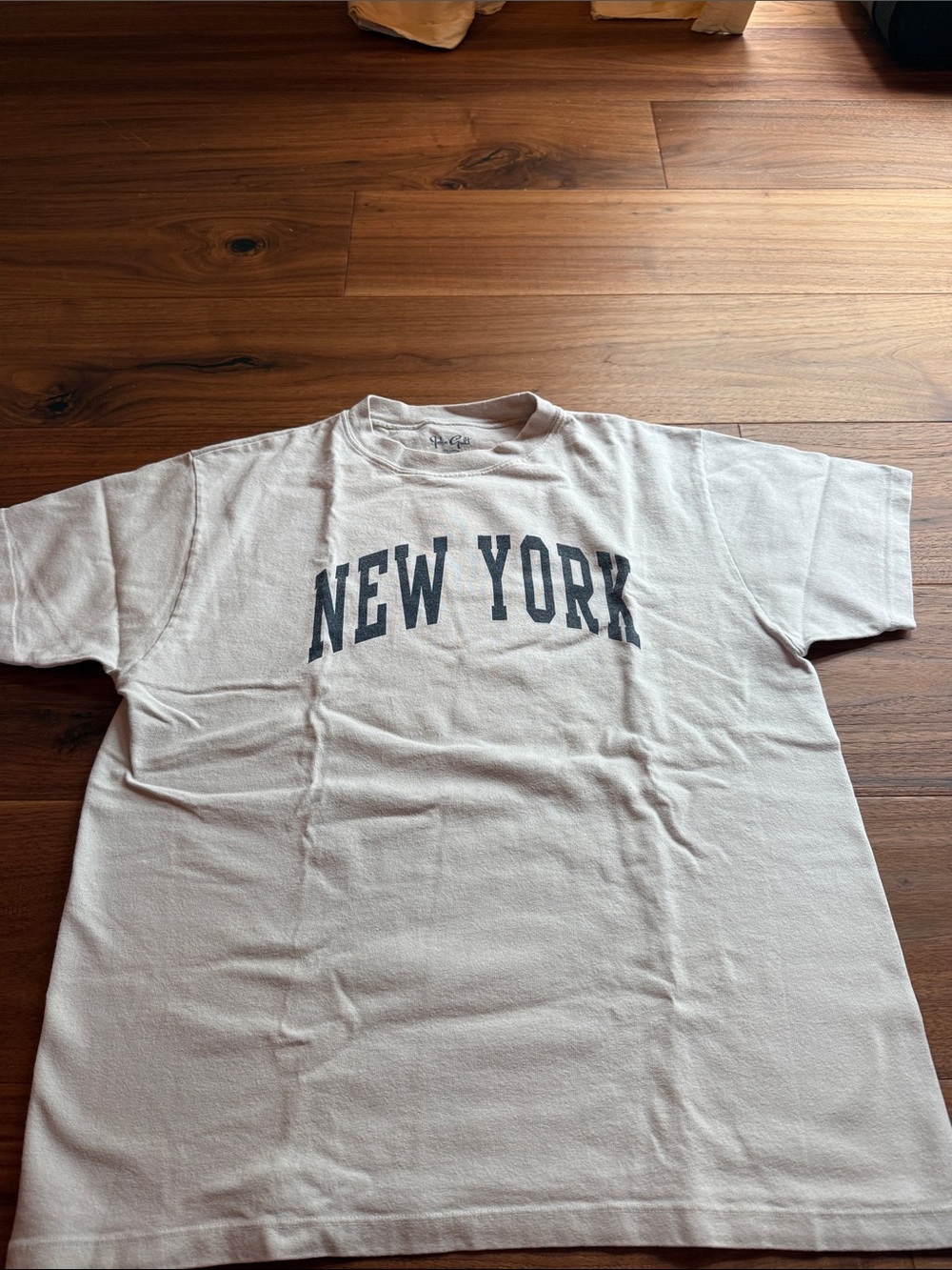 Brandy Melville Cream NEW YORK Graphic Tee